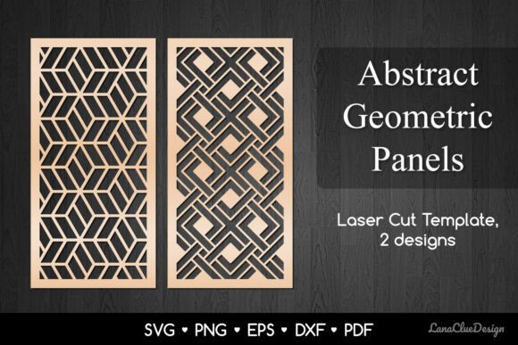 Download 2 Wall Art Panels with Geometric Pattern - Wall Collection