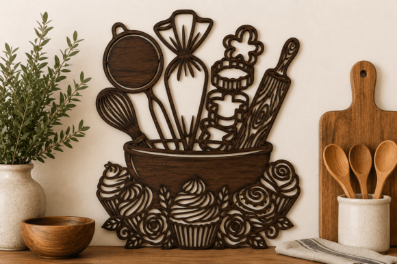 Download Kitchen Wall Decor SVG Laser Cut File - Wall Collection