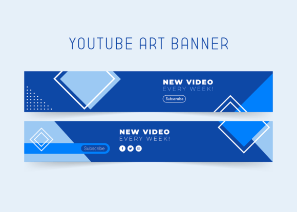 Download Youtube Art Banner EPS Vector File - Eps vector Collection