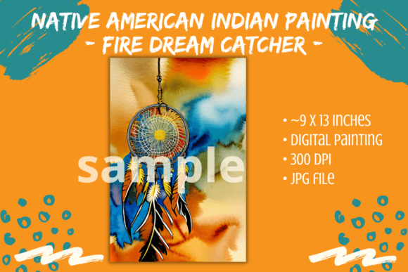 Download American Indian Fire Dream Catcher Art - Premium Resources