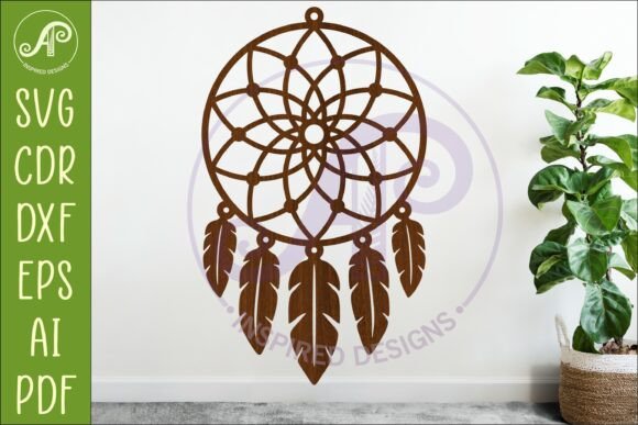 Download Dreamcatcher Laser Cut File, Boho Wall - Wall Collection